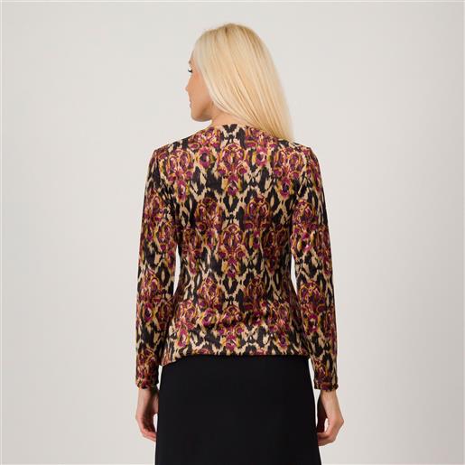 Officina della Moda blusa fantasia manica lunga
