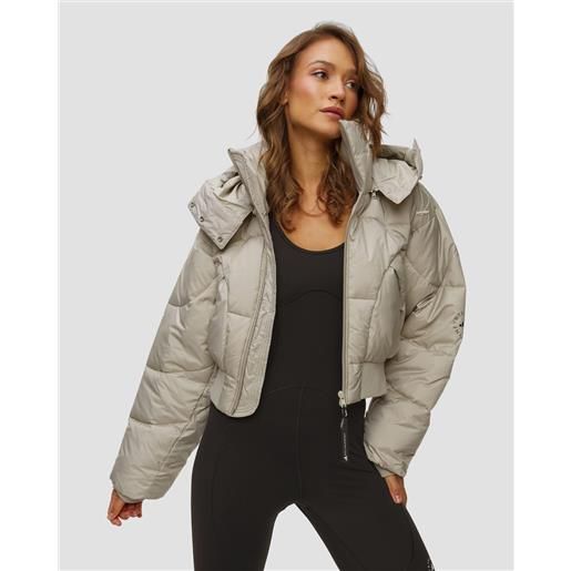 Adidas by Stella McCartney piumino grigio da donna adidas by stella mccartney cropped puffer