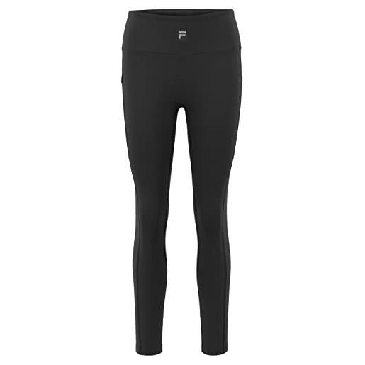 FILA raga vita alta 7/8 leggings, nero, m donna