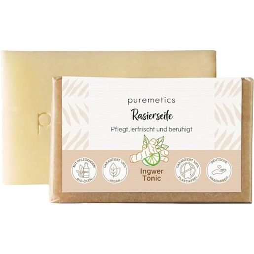 puremetics cura natural-soaps. Sapone da barba ginger tonic 75 g (141,47 € / 1 kg)