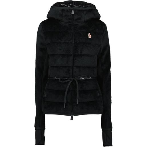 Moncler Grenoble giacca polartec con zip - nero