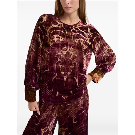 Pierre-Louis Mascia blusa a maniche lunghe - rosso