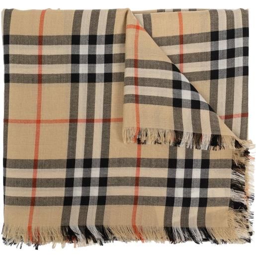 Burberry sciarpa a quadri - toni neutri