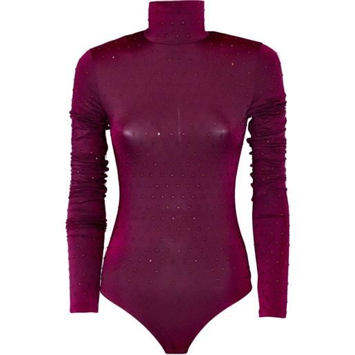 THE ANDAMANE body a collo alto - rosso