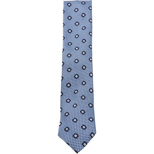 Zegna cravatta in seta a fantasia - blu