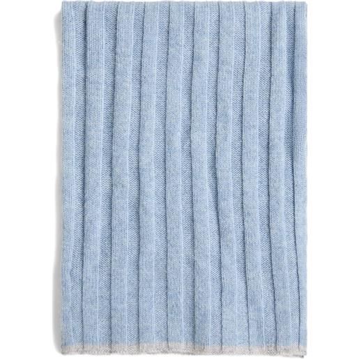 Brunello Cucinelli Kids sciarpa lavorata a maglia - blu