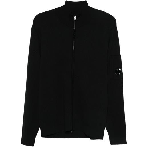C.P. Company cardigan con zip - nero