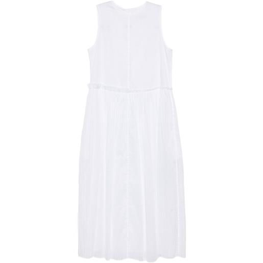 Jil Sander abito in mussola di cotone - bianco
