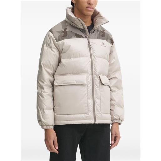 Converse giacca con inserti - grigio