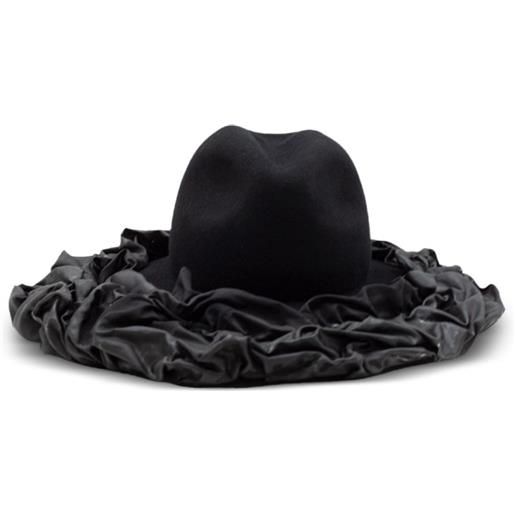 Comme Des Garçons cappello con ruches - nero