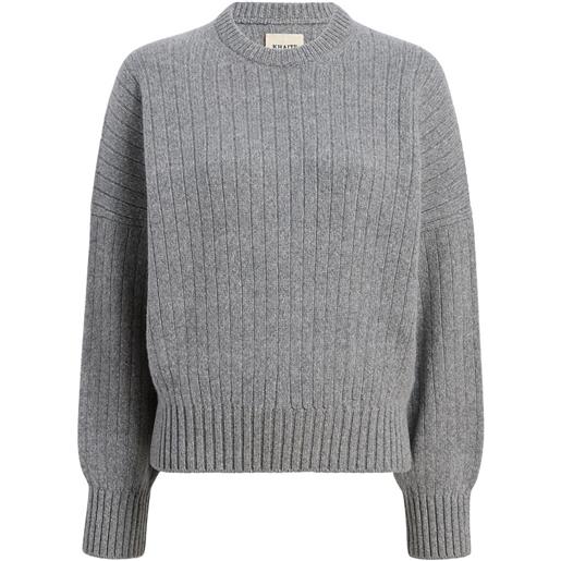 KHAITE maglione a coste - grigio