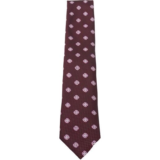 Zegna cravatta in seta - rosso