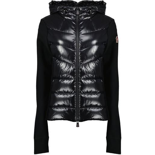 Moncler Grenoble cardigan con cappuccio - nero