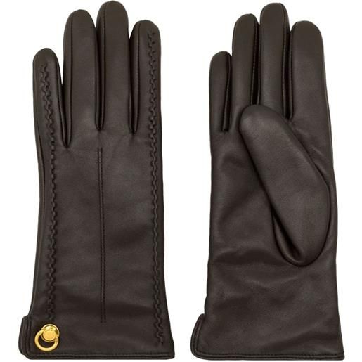 GIANNI CHIARINI guanti con decorazione - marrone