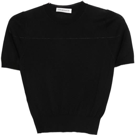 GOES BOTANICAL maglione a maniche corte - nero