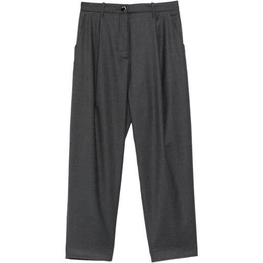 Nine In The Morning pantaloni con piega - grigio