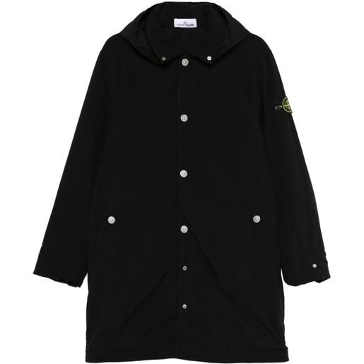Stone Island parka con cappuccio rimovibile - nero