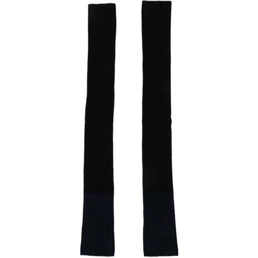 Y's guanti a coste - nero