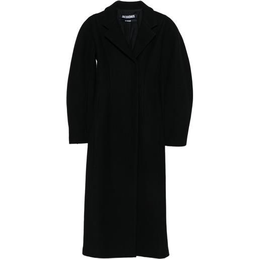 Jacquemus cappotto le curvo - nero
