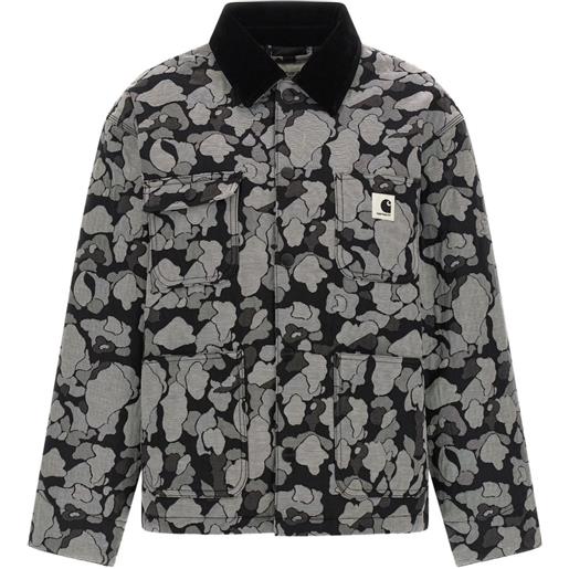 Carhartt WIP giacca tapestry chore jacquard - nero