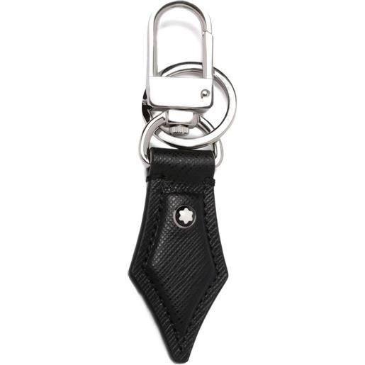 Montblanc portachiavi in pelle - nero