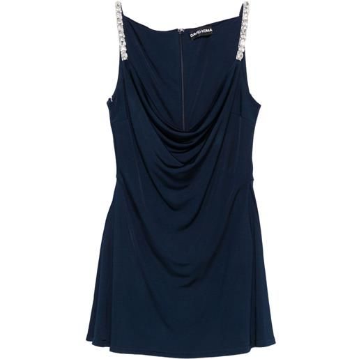 David Koma abito con decorazione - blu