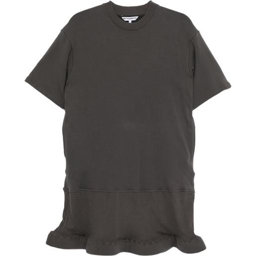 Melitta Baumeister abito con orlo ondulato - grigio