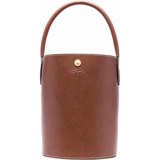 Longchamp borsa a secchiello épure - marrone