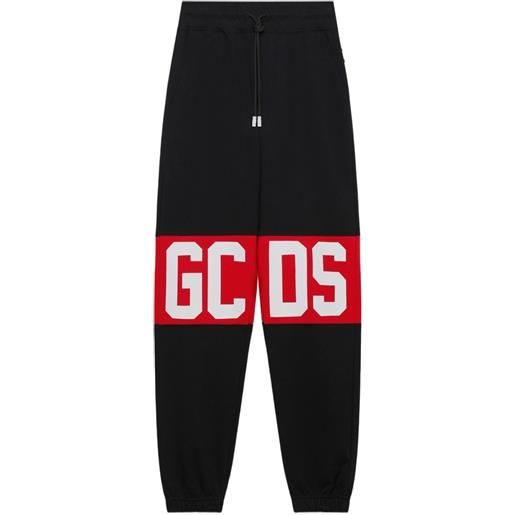 GCDS pantaloni sportivi con logo - nero