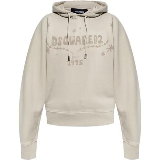 DSQUARED2 felpa con cappuccio - grigio