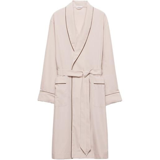 Prada vestaglia con taschino - toni neutri