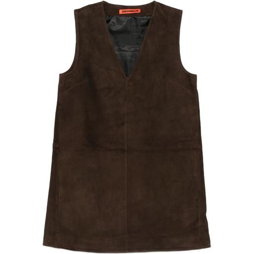 Simon Miller abito corto fountain - marrone