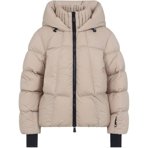 Moncler Grenoble parka con zip - toni neutri