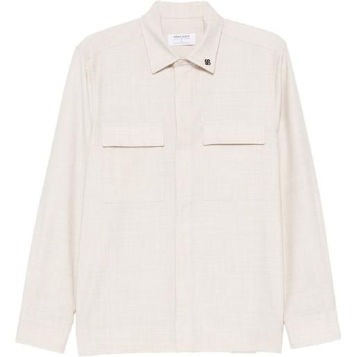 Gran Sasso camicia con tasche con patta - toni neutri