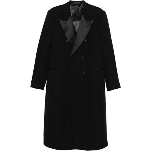 Emporio Armani cappotto doppiopetto - black