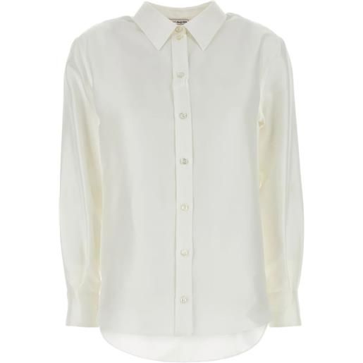 Alexander McQueen camicia di seta - toni neutri