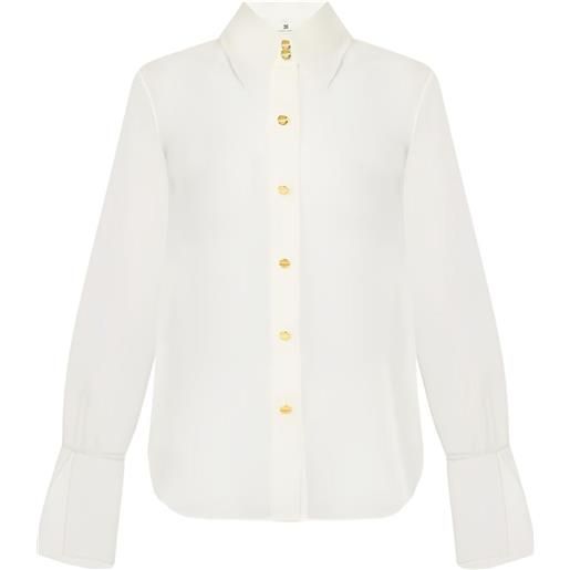 Elisabetta Franchi blusa in organza - toni neutri