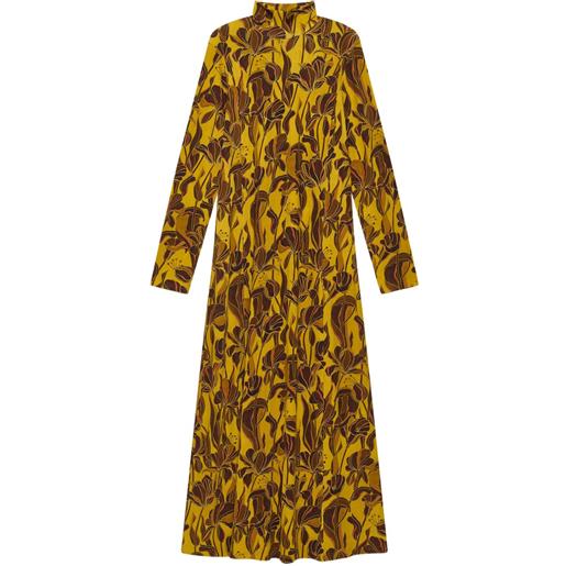 MALIPARMI abito lily's ballet midi a fiori - giallo