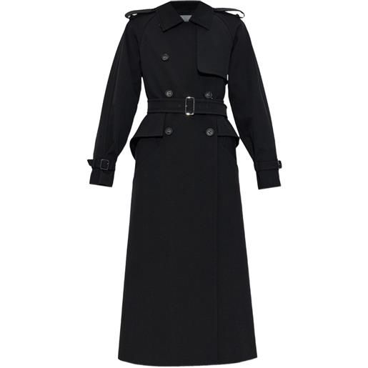 Max Mara trench con cintura flavio - nero