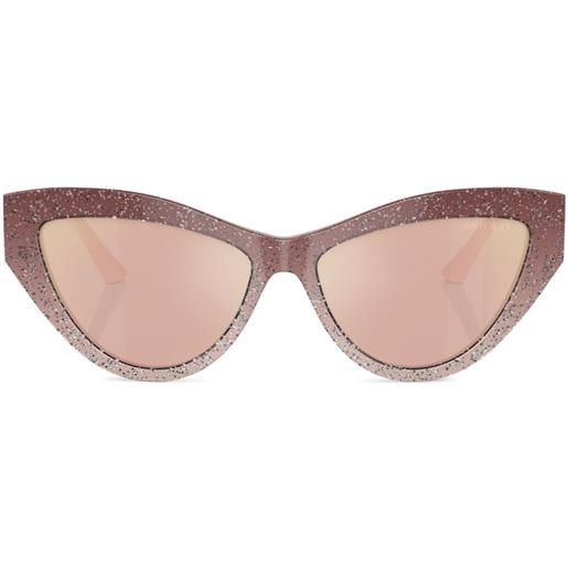 Jimmy Choo Eyewear occhiali da sole cat-eye - rosa