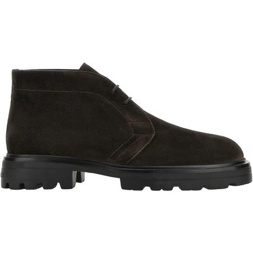 Hogan polacchino Hogan h673 in pelle scamosciata marrone