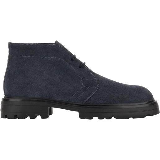 Hogan polacchino Hogan h673 in pelle scamosciata blu