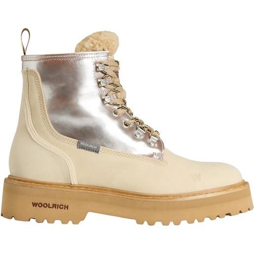 Woolrich anfibio Woolrich 2572 in pelle scamosciata panna