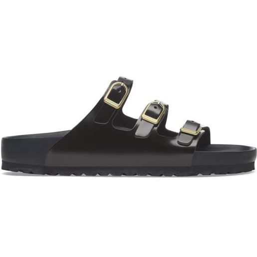 Birkenstock florida in pelle laccata nera