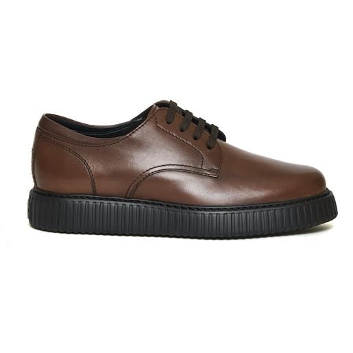 HOGAN stringata marrone fondo righe