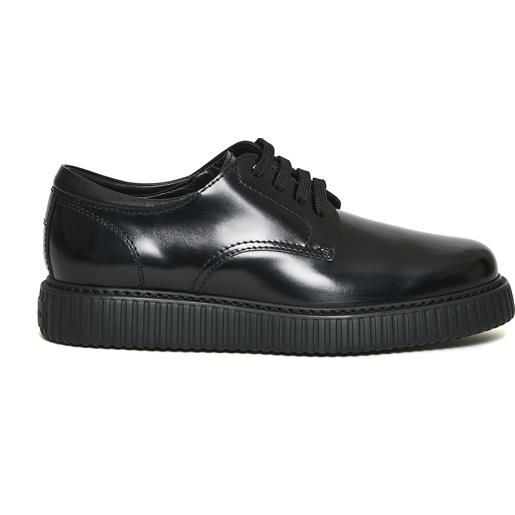 HOGAN stringata nera fondo righe