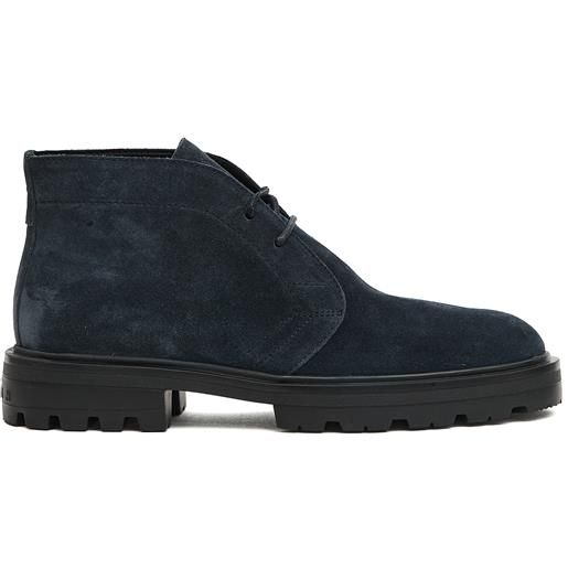 HOGAN polacco camoscio blu