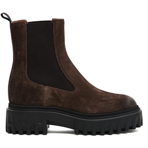 HOGAN chelsea cam marrone gomma righe h