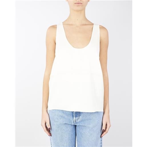 TWIN SET top in raso lucido