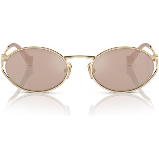 Miu Miu occhiali da sole mu52y zvn20f oro/rosa donna 54/21/125